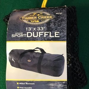 NWOT Timber Creek M Sports Duffle 13” x 33”